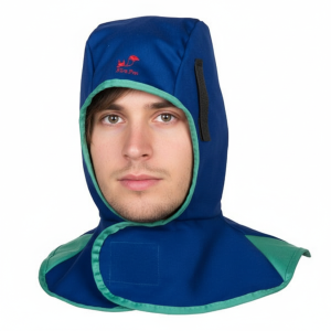 Cagoule de soudage bleu ignifugé
