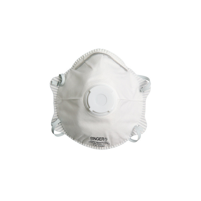 Demi-masque classique avec valve FFP2 (10pcs)