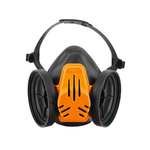 Demi-masque respiratoire en caoutchouc pour 2 filtres