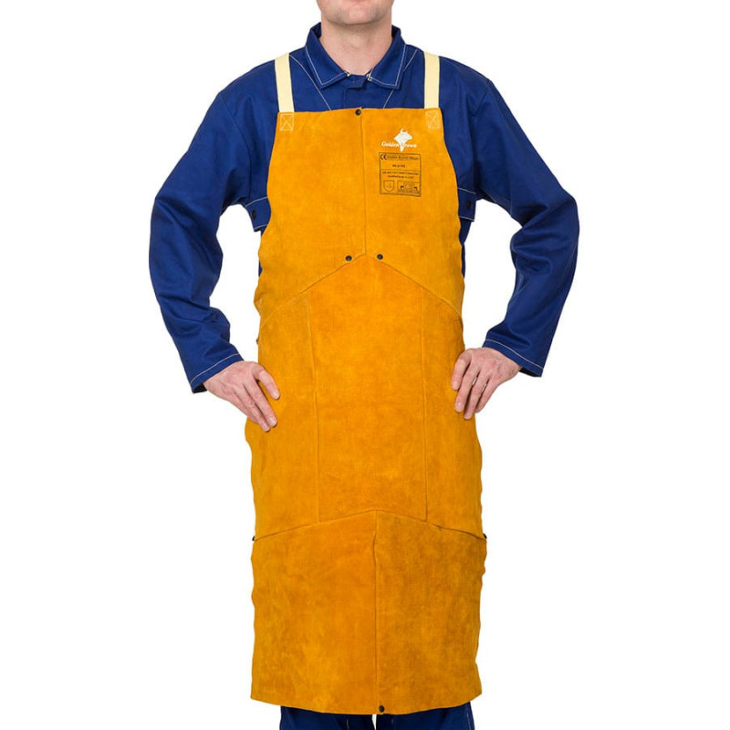 Image Tablier Golden Brown cuir croute bovin
