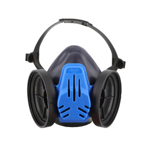 Demi-masque respiratoire en silicone pour 2 filtres