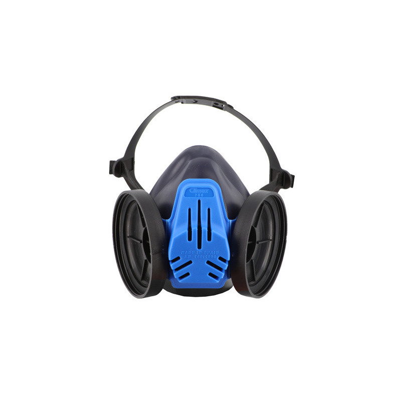 Demi-masque respiratoire en silicone pour 2 filtres