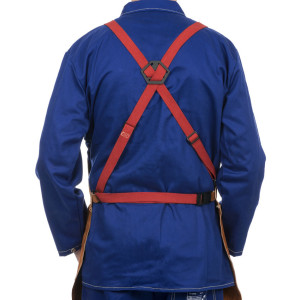 Tablier en cuir croute bovin Lava Brown