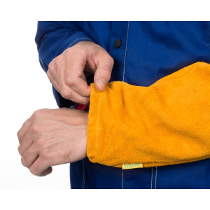 Image Manchette de soudage Golden Brown cuir croute bovin