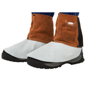 Guêtres cuir croute bovin Lava Brown