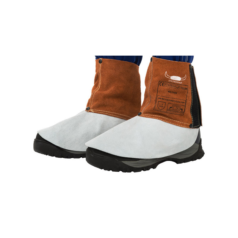 Guêtres cuir croute bovin Lava Brown