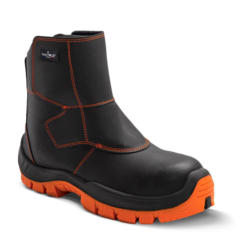 Chaussures montante soudeurs résistant aux projections de métal fondu