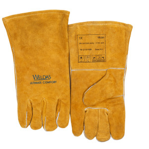 Gants soudeur "Gauche" MIG cuir croute bovin Golden Brown