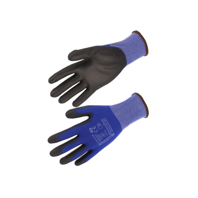 Gants manutention enduit PU support polyamide