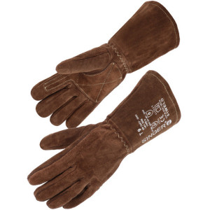 Gants soudeur MIG tout croute de bovin renforcé cousu fil