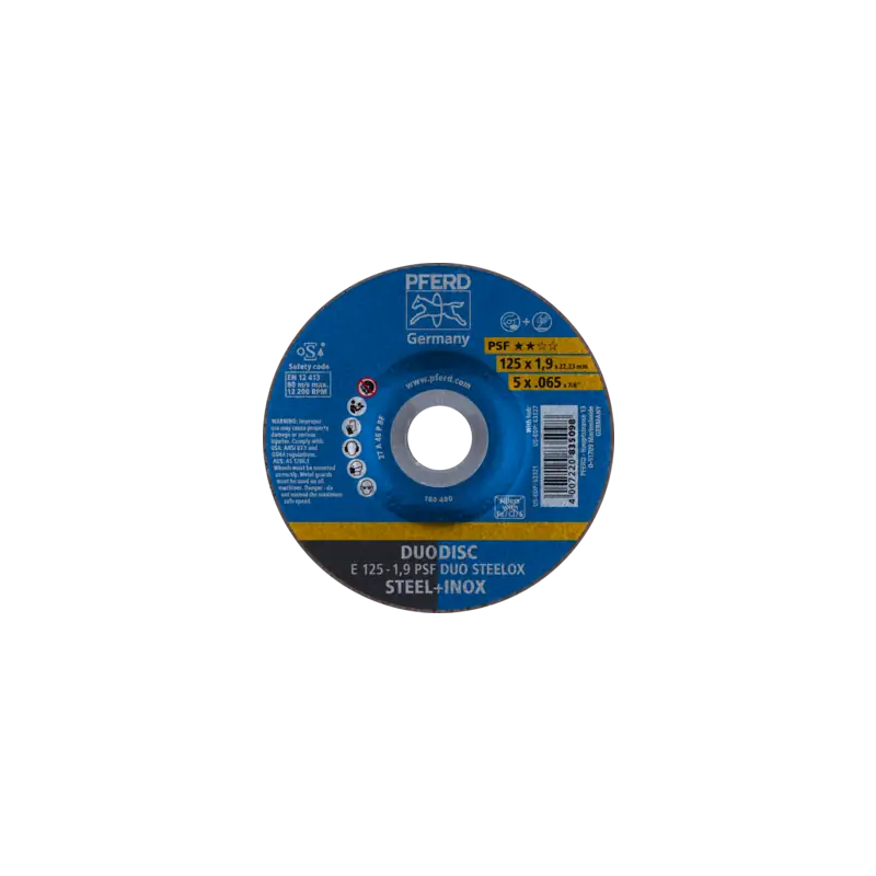 Disque abrasif combiné PSF DUODISC STEELOX