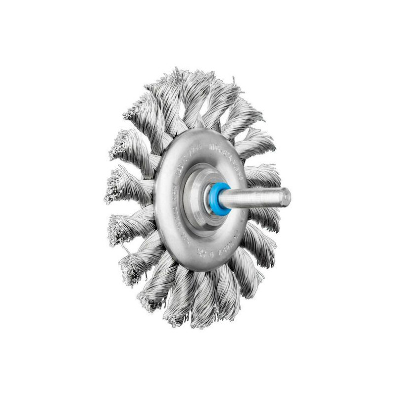 Brosses plates sur tige torsadé RBGIT, INOX-TOTAL