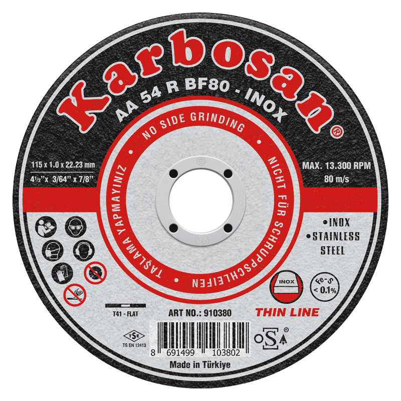 Disques à tronçonner inox