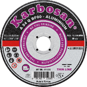 Disques à tronçonner aluminium