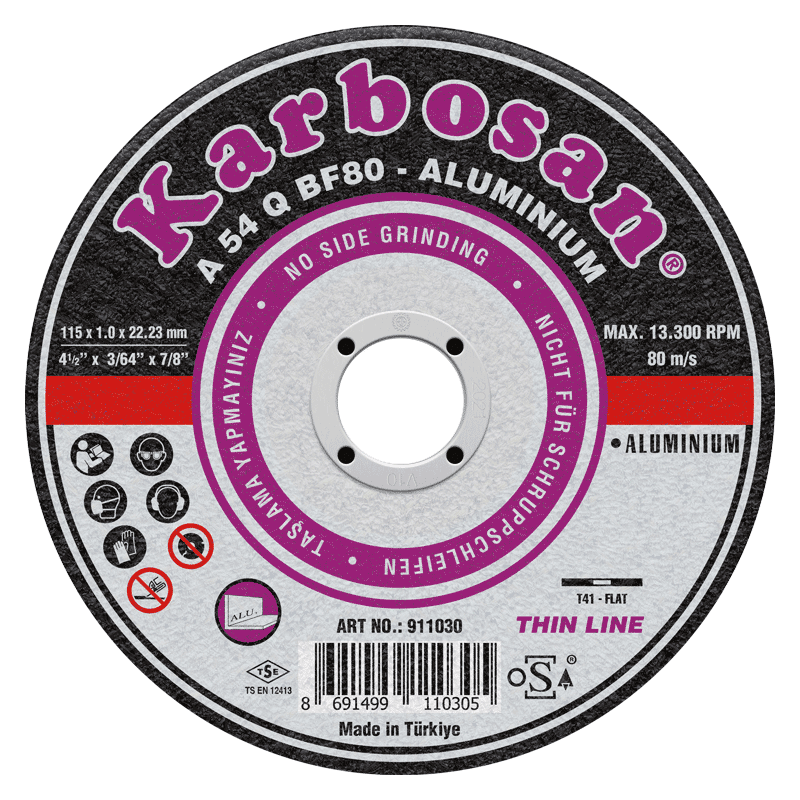 Disques à tronçonner aluminium