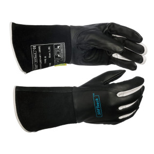 Image Gants TIG SOFTouch noir cuir fleur de chèvre et fleur bovin