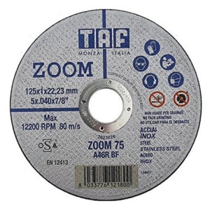 TAF Disque a tronçonner ZOOM Ø125