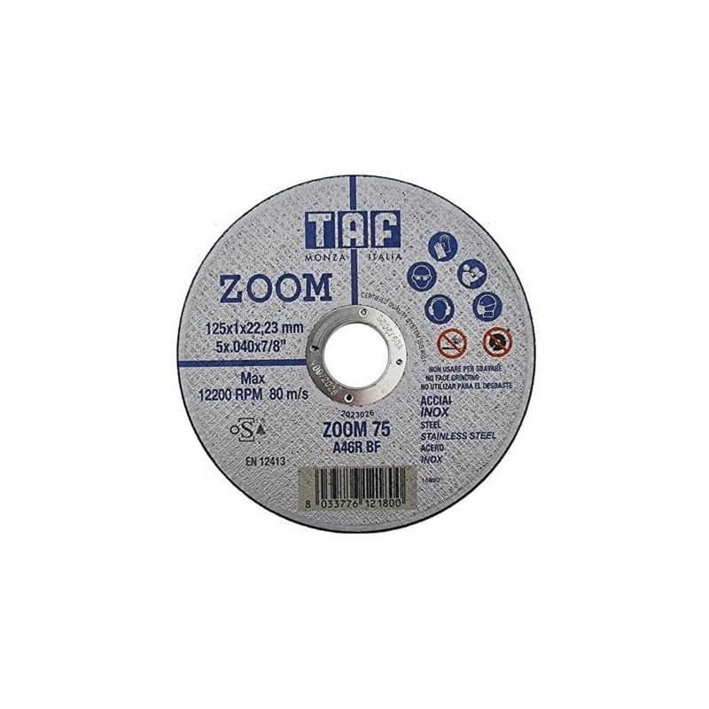 TAF Disque a tronçonner ZOOM Ø125