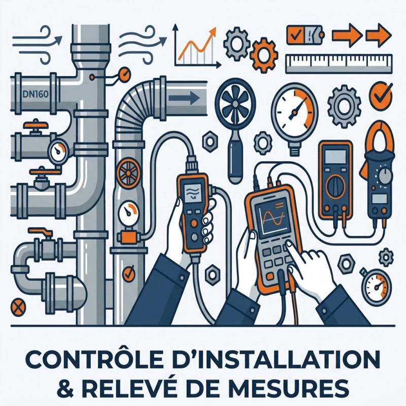 Contrôle installation et relever de mesure