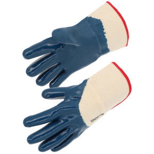 Gant nitrile enduction lourde manchette toile