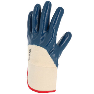 Gant nitrile enduction lourde manchette toile