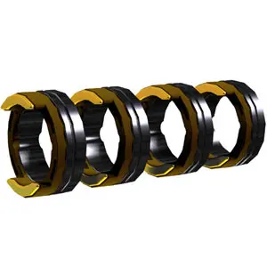 Jeu de galets moteur, 37 mm, 4 galets, rainure en V/moletage pour fil fourré