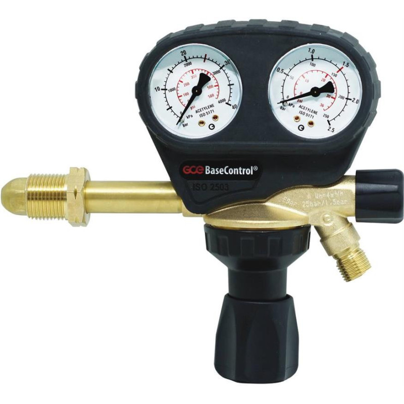 Détendeur de pression capoté oxygène avec robinet d'arrêt